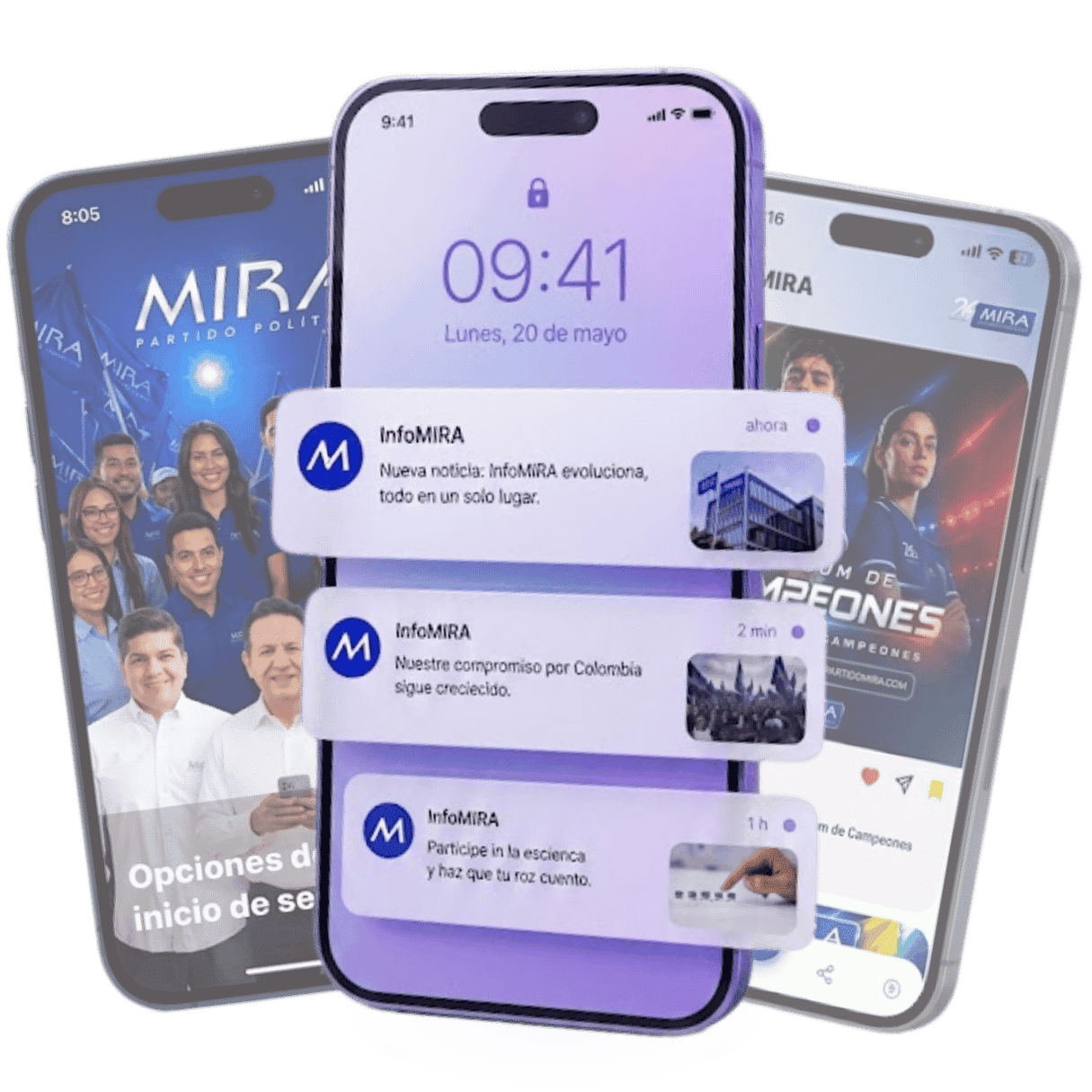 InfoMIRA en el celular: novedades, notificaciones y participación